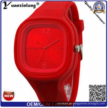 Yxl-985 Heißer Verkauf Neue Mode Armbanduhren Damen Keine Strass Marke Silikon Uhr Gelee Sport Quarzuhr für Frauen Männer